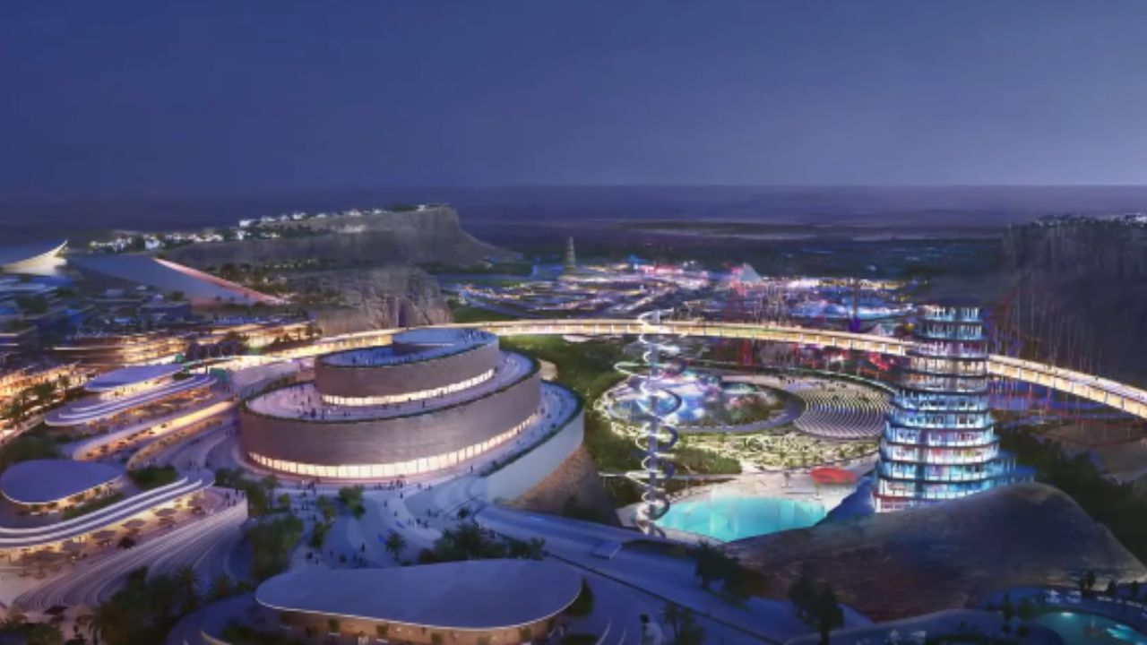"Saudi's Wild Vision: Motorsports Track with Rollercoasters & Waterpark Set for Qiddiya!"